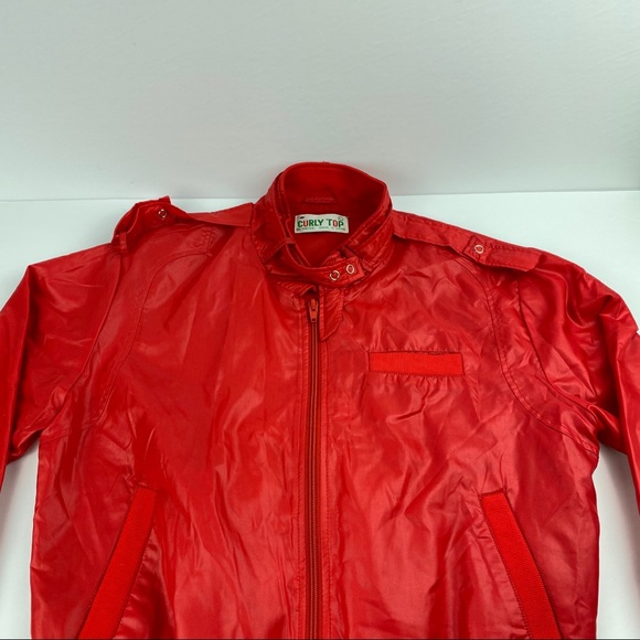 Vintage “Curly Top” Red Large Jacket - Picture 2 of 6